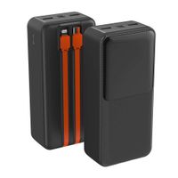 Batería externa G Mobile 30000 mAh,  22.5W, 2 usb + 2 tipo c, negro