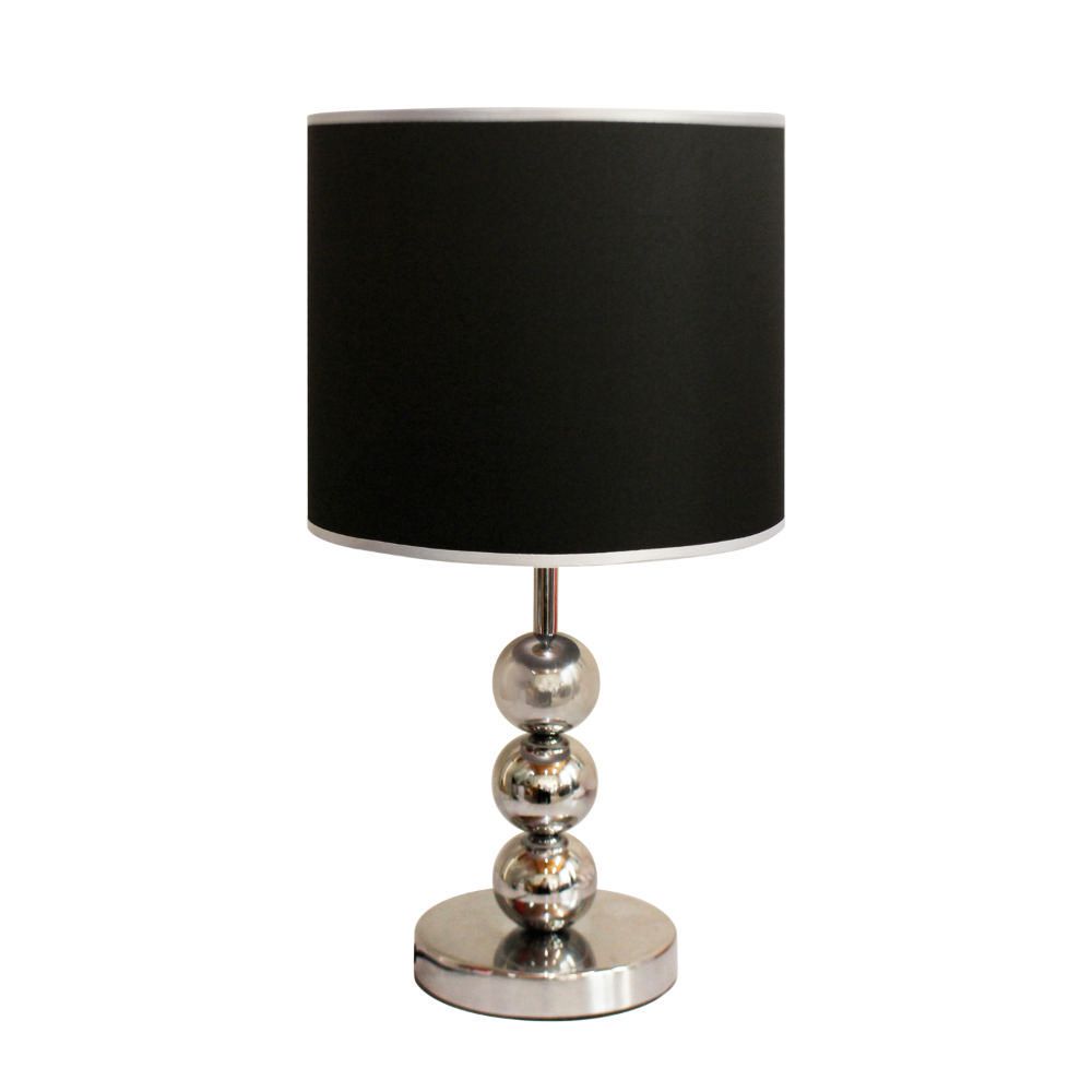 Lámpara Mesa Bolas Negra 52 cm