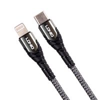 CABLE DE CARGA RAPIDA USB-C A LIGHTNING (1 M) PD 30W