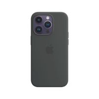 CASE COMPATIBLE CON IPHONE 14 PRO DE SILICONA PLOMO