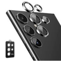 PROTECTOR METALICO PARA CAMARA COMPATIBLE CON SAMSUNG GALAXY S23 ULTRA GRAY
