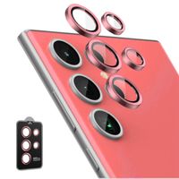 PROTECTOR METALICO PARA CAMARA COMPATIBLE CON SAMSUNG GALAXY S23 ULTRA ROSE RED