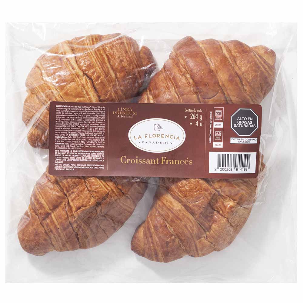 Croissant Francés LA FLORENCIA Bolsa 4un