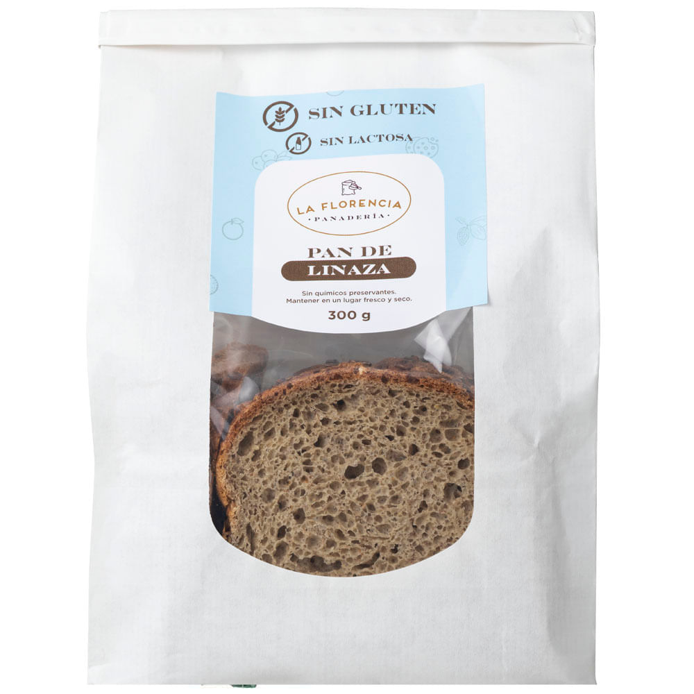 Pan de Linaza sin Gluten LA FLORENCIA Bolsa 300g