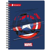 Cuaderno Espiralado MINERVA Cuadriculado A4 150hj Marvel (Modelos Aleatorios) B2S 24