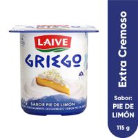 Yogurt Griego LAIVE Sabor a Pie de Limón Vaso 115g