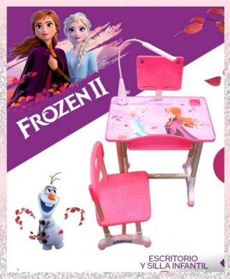 Escritorio Para Niñas Modelo Ergonomico con Lampara Led