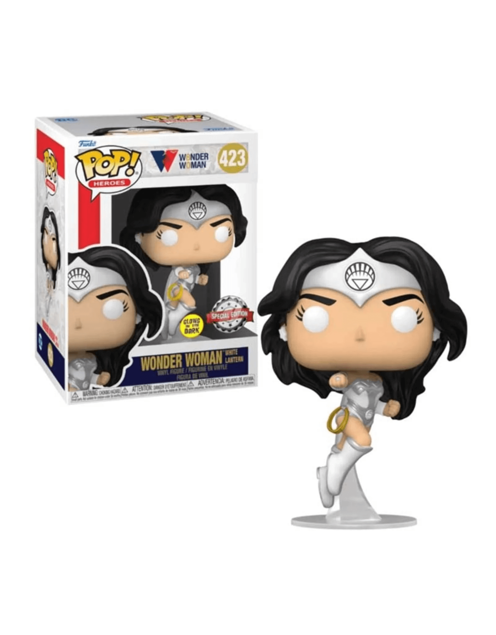 POP HEROES WONDER WOMAN 80th - W. WOMAN WHITE LANTERN (SPECIAL EDITION)