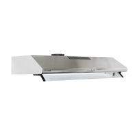 Campana Extractora 90cm Sole Hera Acero Inoxidable Negro Brillante