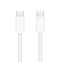 CABLE CONECTOR TRENZADO PARA IPHONE USB-C A USB-C (1M) BLANCO
