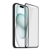 PROTECTOR DE PANTALLA PARA IPHONE 15 TRANSPARENTE DE VIDRIO 10D