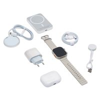 RELOJ INTELIGENTE SMARTWATCH TW1000 SET PACK 7 EN 1 GRAY