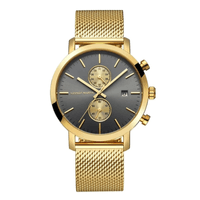 Reloj Hannah Martin Acero Dorado con Negro HAN-27