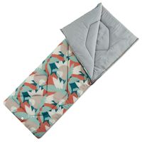 BOLSA DE DORMIR 10ºC CONFORT TRANSFORMABLE EDREDÓN ARPENAZ 10 QUECHUA TURQUESA OSCURO FLOREADO