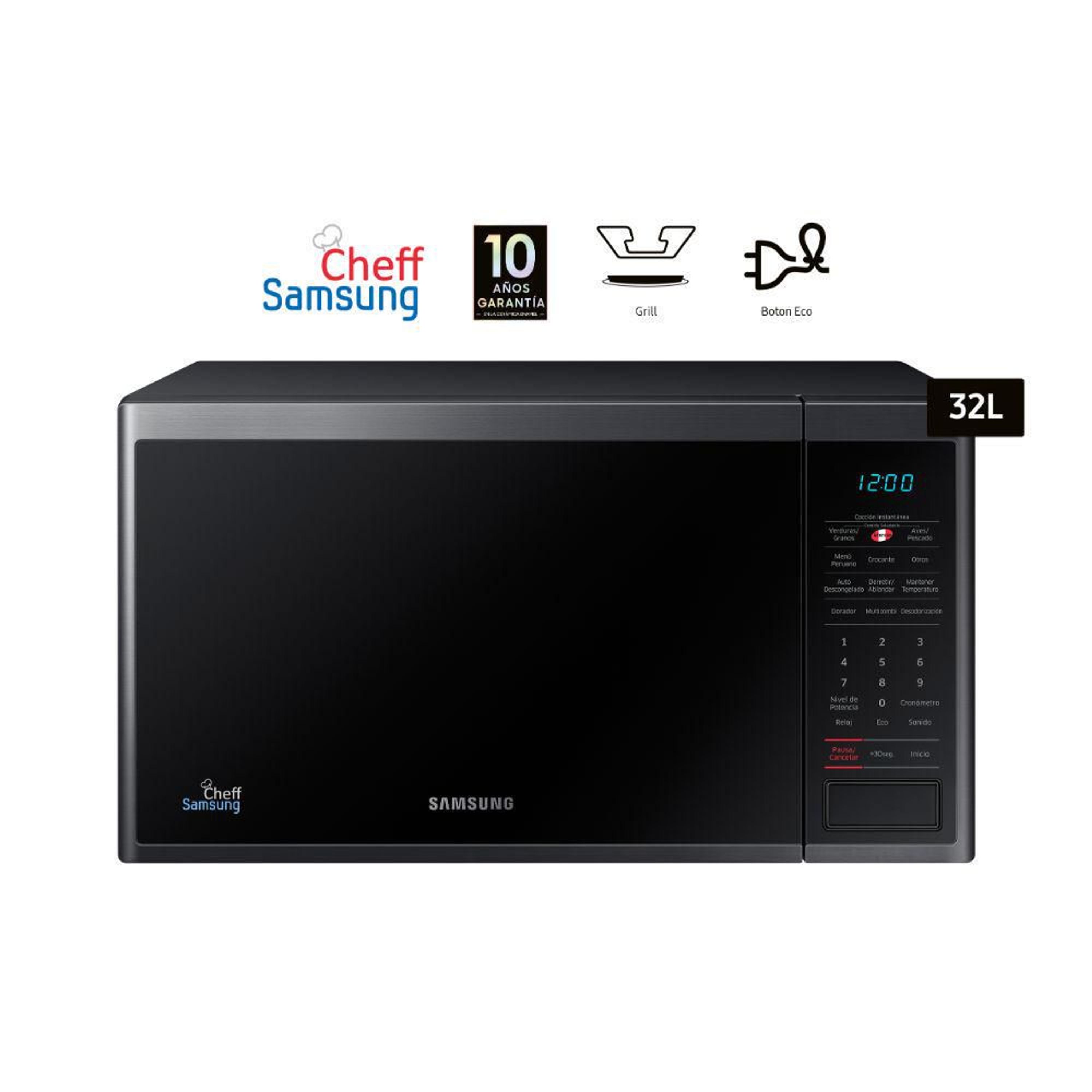 Horno Microondas samsung 32L MG32J5133AG/PE Negro - Shopstar