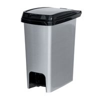 Tacho de Cocina con Pedal Star Metalizada 12.5L Reyplast