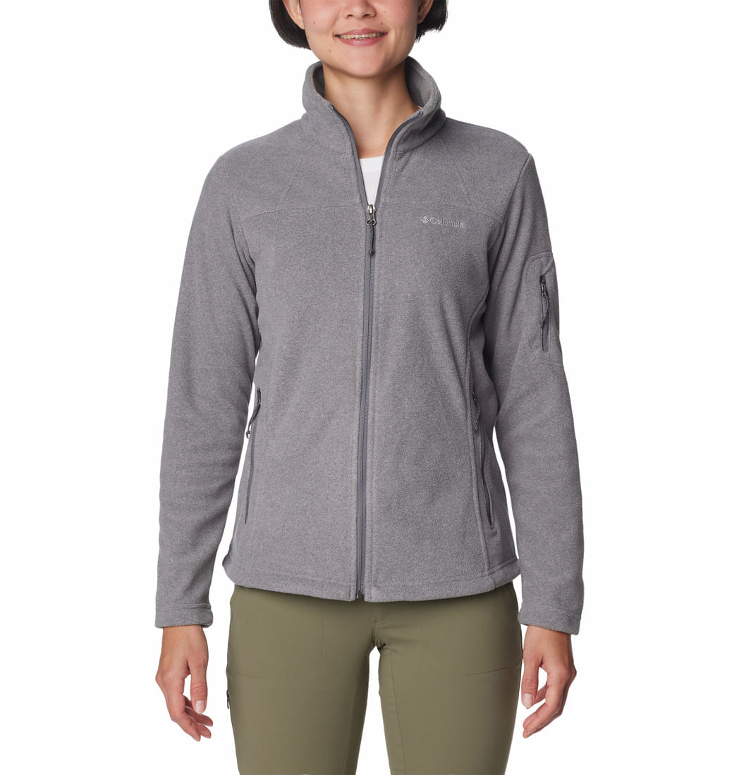 POLAR PARA MUJER CIERRE COMPLETO FAST TREK™ II GRIS COLUMBIA