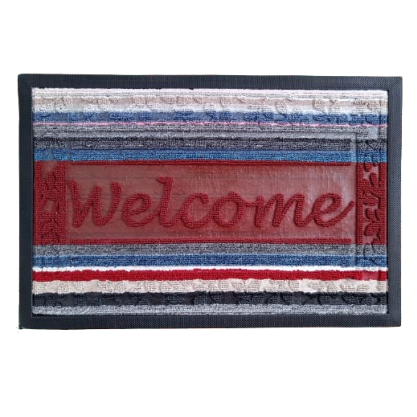 Felpudo Alfombra Tapete Rectangular Piso Colores Lanoso