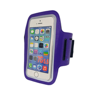 Bracera Deportiva Armband Ajustable Para Celular 6 Pulgadas - MORADO