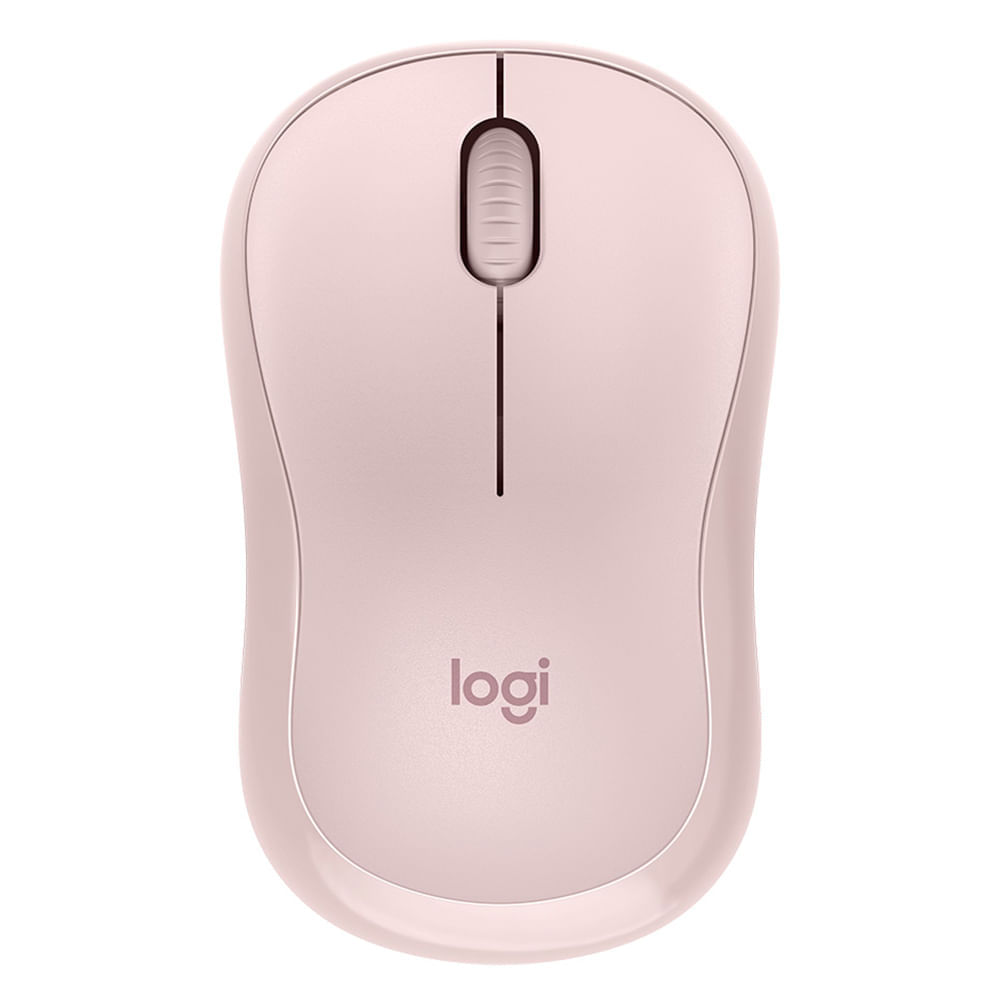 Mouse inalámbrico Logitech M240 silencioso, receptor usb, 4000 dpi, 3 botones, rosado