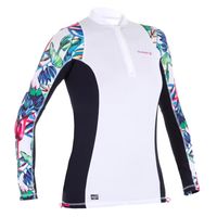 TOP ANTIUV MANGA LARGA 500L OLAIAN MUJER BLANCO DISEÑO