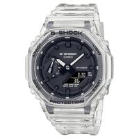 Reloj G-Shock Resina Gris Transparente con Negro GA-2100SKE-7A G-SK-91