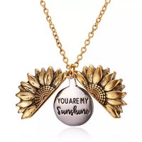 Collar de girasol dorado you are my sunshine