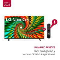 TELEVISOR LG NANOCELL 4K 75"" SMART TV CON THINQ AI 75NANO77SRA (2023)