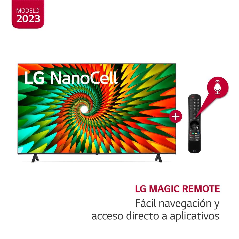TELEVISOR LG NANOCELL 4K 75"" SMART TV CON THINQ AI 75NANO77SRA (2023)