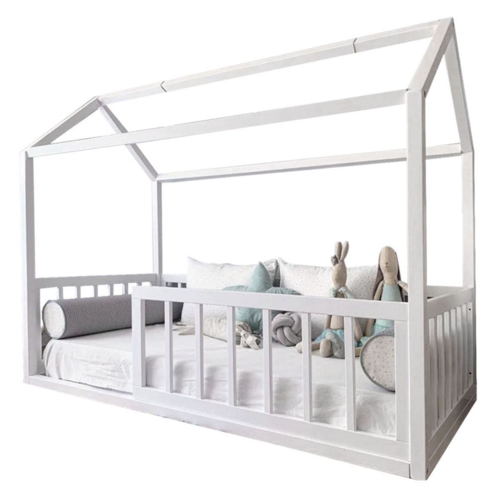 Cama Mi Madera Perfecta Ms Indigo 1.5 Plazas Blanco
