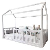 Cama Mi Madera Perfecta Ms Indigo 1 Plazas Blanco