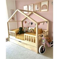 Cama Mi Madera Perfecta MS Jenick 2 Plazas Natural