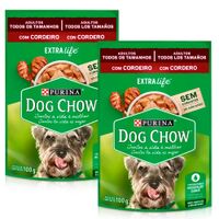 Pack Comida para Perros DOG CHOW Adultos Picnic de Corder Pouch 100g Sobre 2un