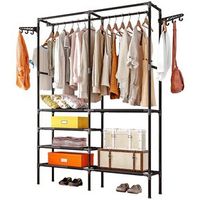 Ropero Perchero Organizador Armario Closet Armable 2 Cuerpos
