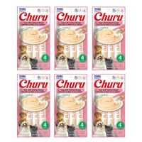 Churu Snack Húmedo de Atún con Salmón para Gatos Pack x6