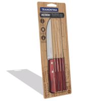 Juego de Cuchillos para Asado Pollywood 6 Piezas Acero