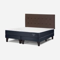 Dormitorio Europeo Upline King + Respaldo West Café