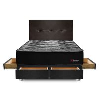 Dormitorio Forli Pocket 2 Plazas con 4 Cajones + Respaldo Ali Cu
