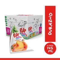 Bebida de Fruta PULP Forti Hierro Durazno Caja 145ml Paquete 12un
