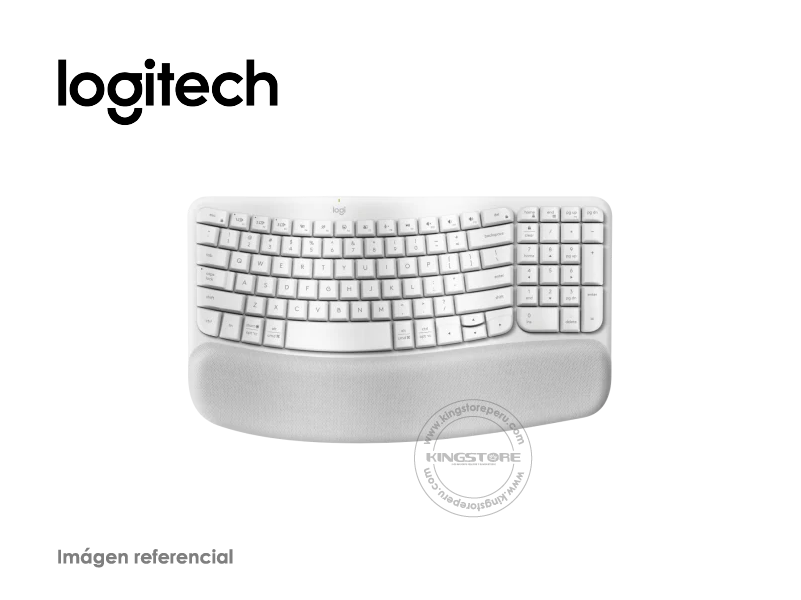 Teclado Logitech Ergo Wave Wireless Bolt BT Blanco 920-012279