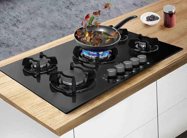 Cocina empotrable Sole vidrio templado SOLCO033 5 hornilla