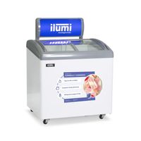 Congelador Ilumi con tapa de vidrio de 260 litros