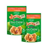 Pack Comida para Perros DOG CHOW Adultos Razas Pequeñas Festival de Salmón 100g x 2un