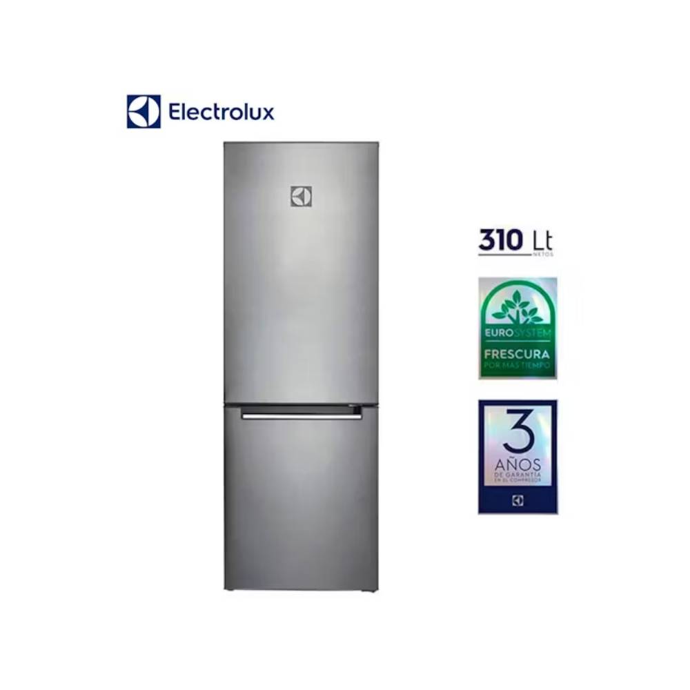REFRIGERADORA ELECTROLUX 310 LTS. FROST INOX - ERT32G2KSQS - PARA LUCIR EN TU COCINA