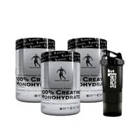 Pack 03 Creatina Monohidratada Kevin Levrone 500gr + SmartShaker