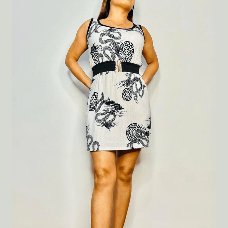 Vestido Miser Dragon blanco