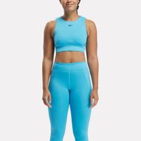 Top Deportivo Reebok Para Mujer 100076306 Lux Contour Crop Celeste