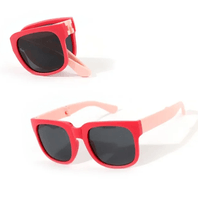 Lentes plegables rojo para niños