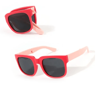 Lentes plegables rojo para niños
