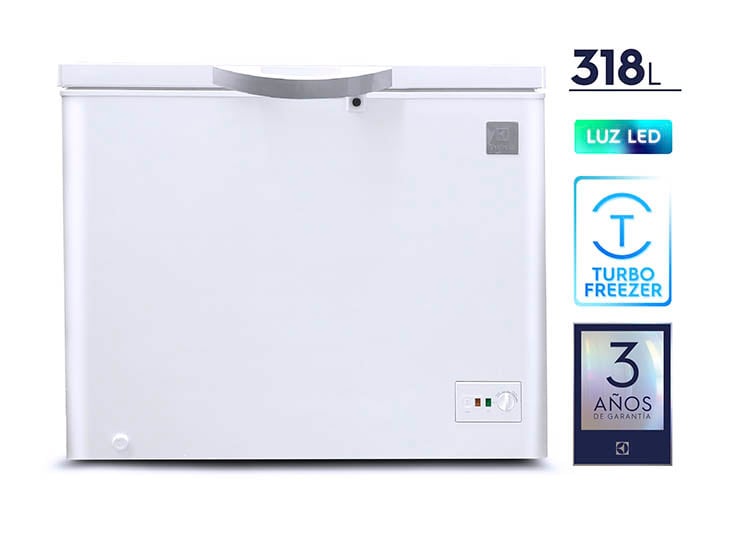 CONGELADORA ELECTROLUX 316 LTS CI409CR BLANCO